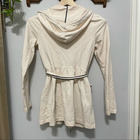 Anthropologie Cardigan Jacket Cotton SMTWTFS Hooded Small S - Picture 2 of 13
